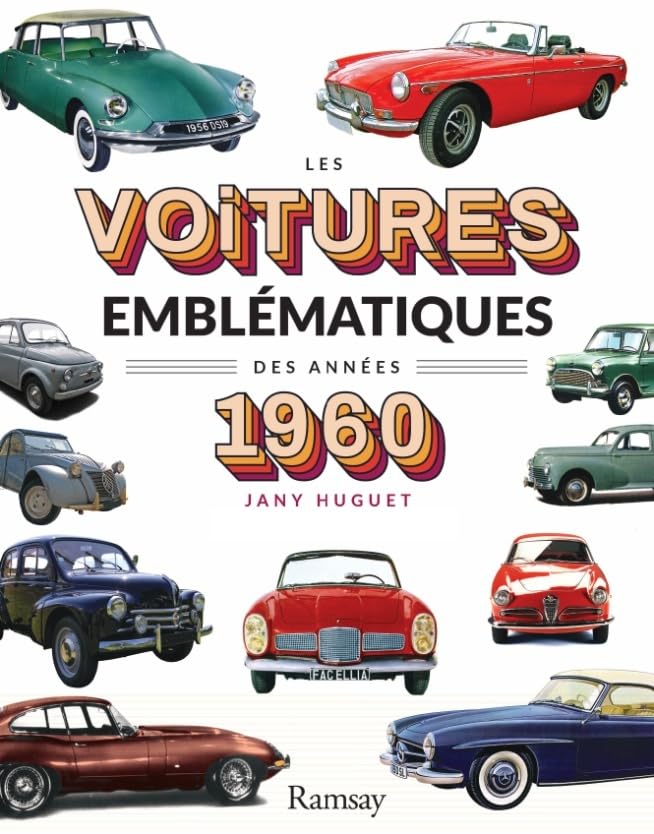 Voitures emblématiques des années 60 au design haut de gamme en métal