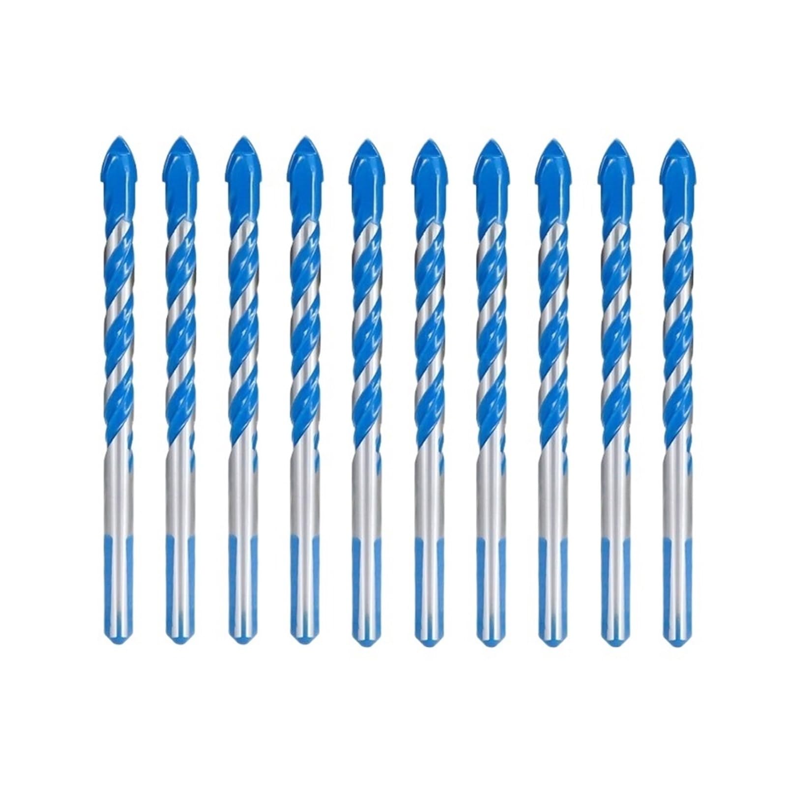 6mm 8mm wiertło trójkątne wiertło do płytek ceramicznych, betonu, ściany, metalu drewno wiertło do otworów wiertło do szkła Bit (Color : 8mm, Size : 15pcs)