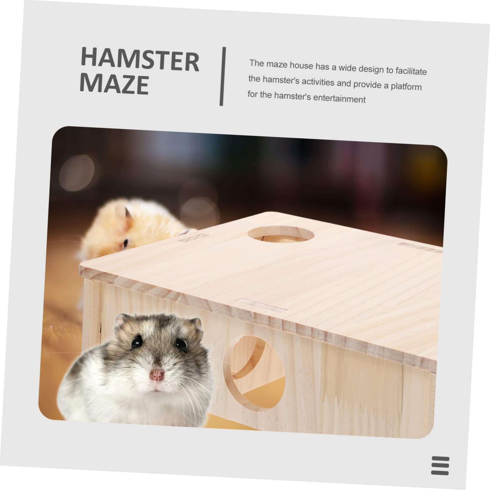 Hamsterspielzeug mit Mehreren Kammern Komfortabler Rückzugsort und Spielplattform Labyrinth zum Spielen und Entdecken für Meerschweinchen und Ratten