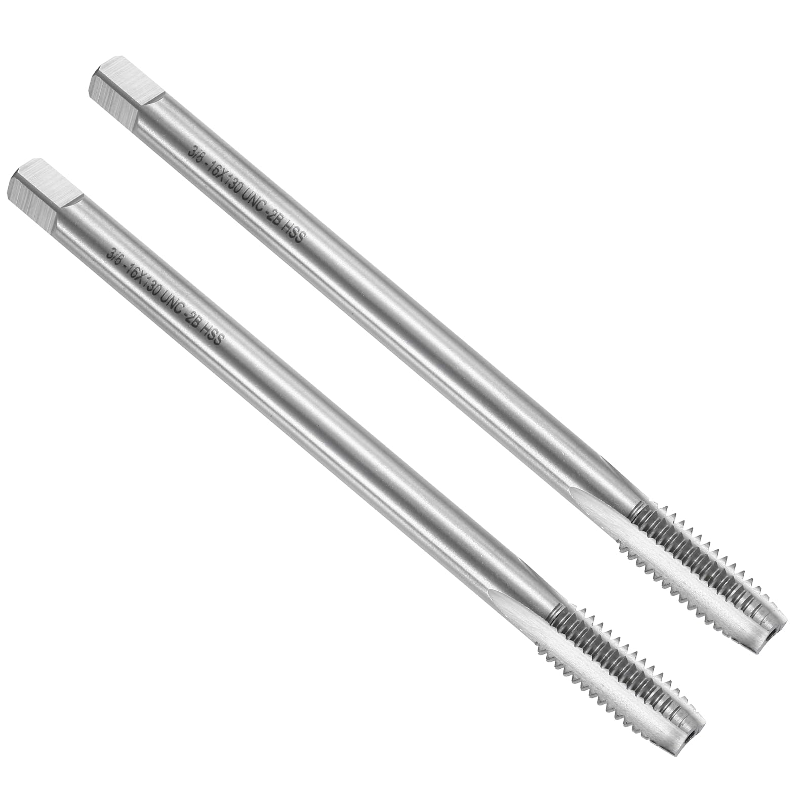 Tarauds à vis 3/8-16 UNC uxcell en acier HSS6542 avec filetage extra long de 12,7 cm