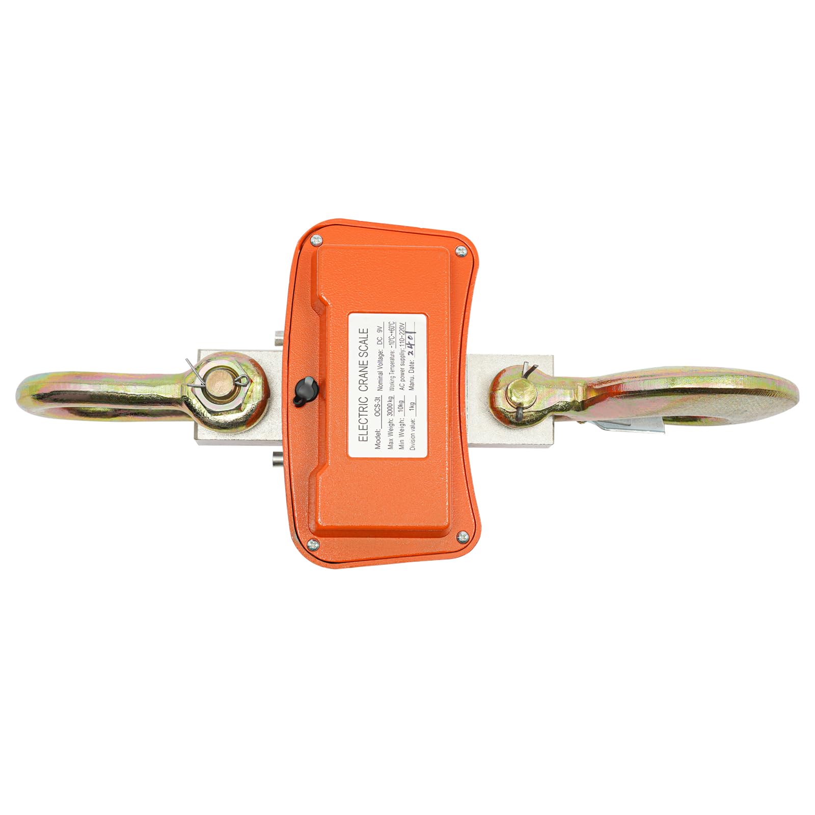 3T 3000kg Elektronische Hängewaage Industrielle Schwere Hängewaage Kranwaage LED Bildschirm mit Fernbedienung und Professionellem Haken für Industrielle und Bauernhof Präzisionsmaschinen Orange
