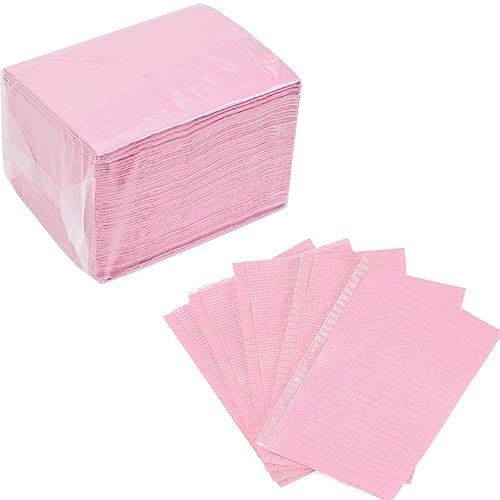 AREMOD Juego de 50 manteles desechables para decoración de uñas, 3 capas, paños de mesa de papel para preparación de uñas, 13 x 18 pulgadas,