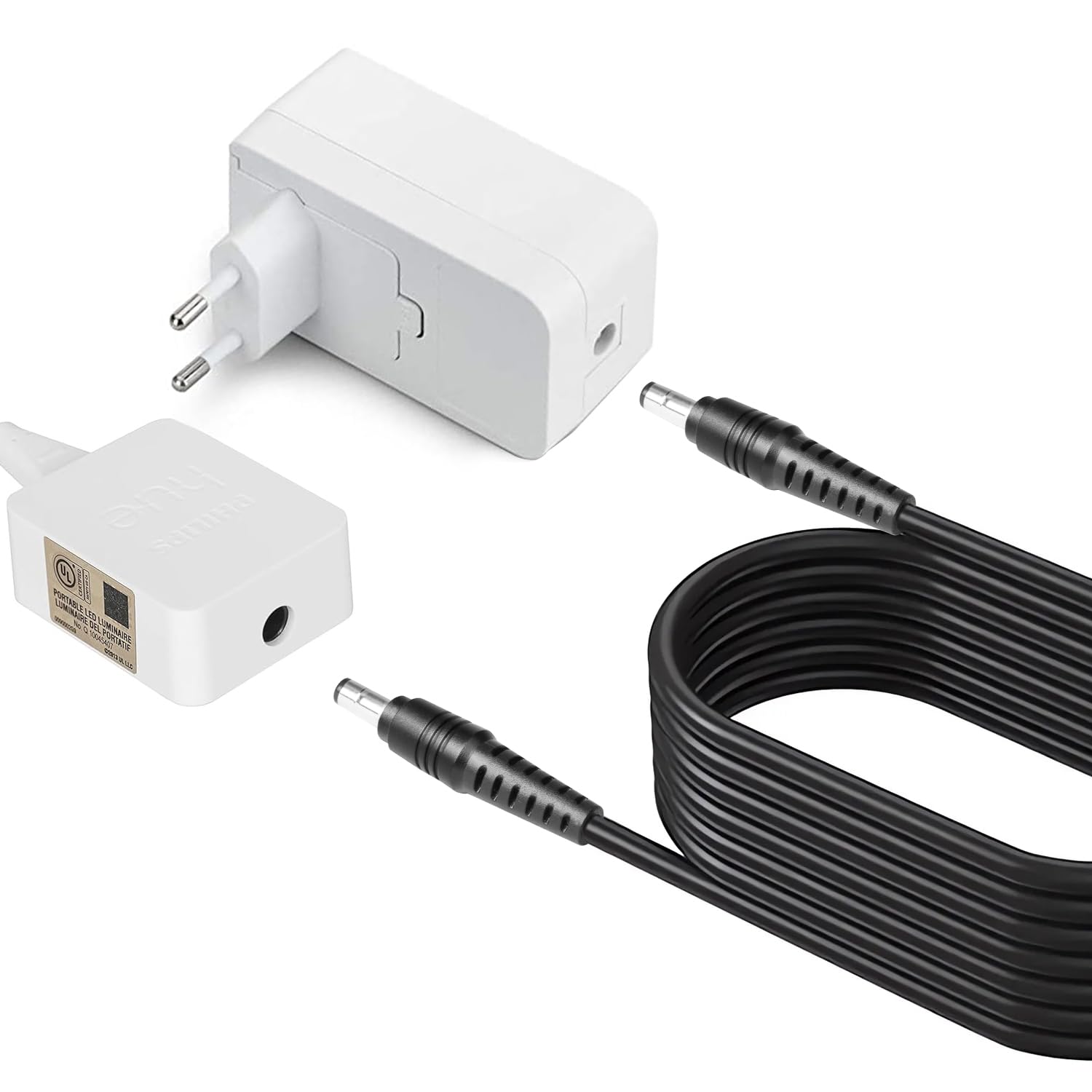 Cable de extensión de alimentación al Controlador para Philips Hue Lightstrip Plus, Base de gradiente Lightstrip, Philips Hue Lightstrip Plus v4 v3, Cable de alimentación de extensión Philips 16 pies