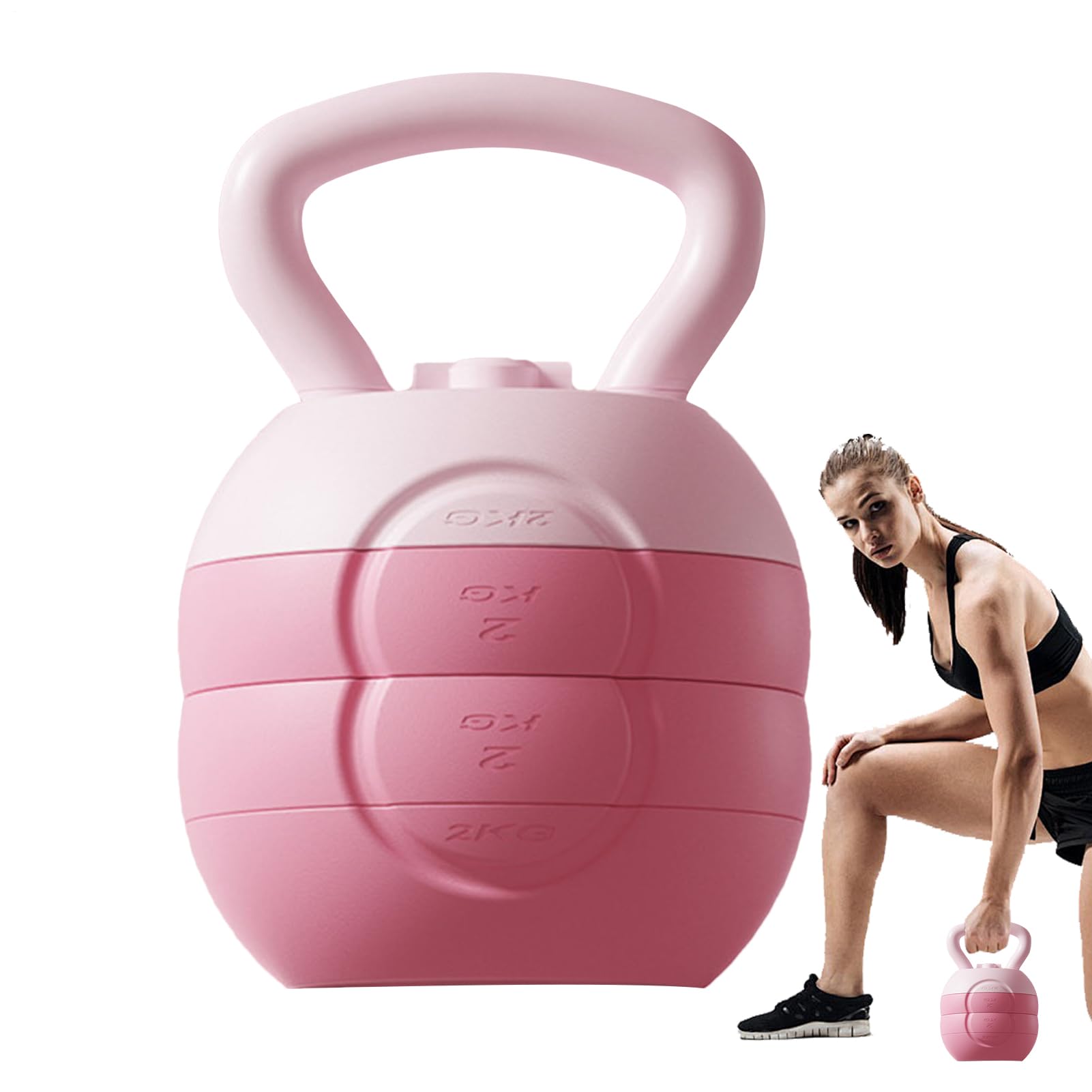 Kettlebell Dzwonek do czajnika, Kettlebell do ćwiczeń gimnastycznych, regulowany, domowy trening siłowy, dla początkujących mężczyzn i kobiet