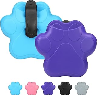 Taglory Porta Premi per Cani, 2X Borse Porta-Croccantini Cani, Sacchetti per addestramento Cani in Silicone, Ricompense per Addestramento Passeggiata Cane,Blu/Viola
