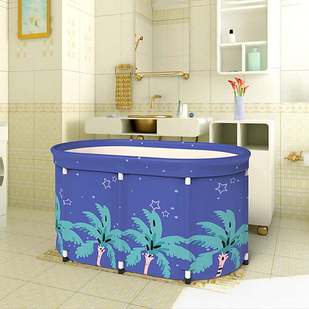 Przenośna składana wanna, składana wanna do kąpieli dla dorosłych, wanna stojąca, przenośna wanna, oddzielna rodzinna wanna SPA, idealna do gorącej kąpieli kąpiel lodowa,120cm