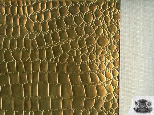 Miniatura 2 de Tela de tapicería de cuero falso de cocodrilo de vinilo de The Yard