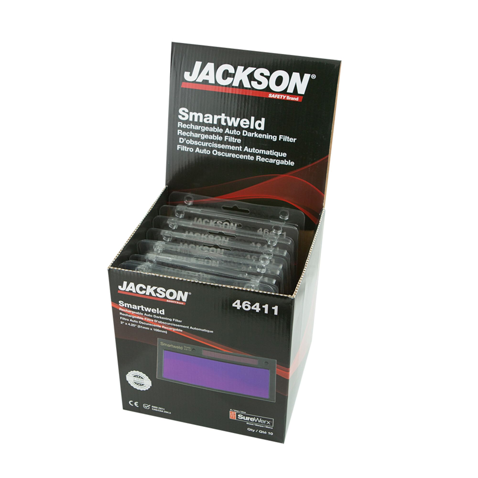 Jackson Safety Smartweld ADF, USB-C Rechargeable, Shade 4/9–13, 2
