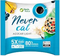 Açúcar Light Never Cal Stevia Adoça e Rende 5x mais Stevia Natus 500g