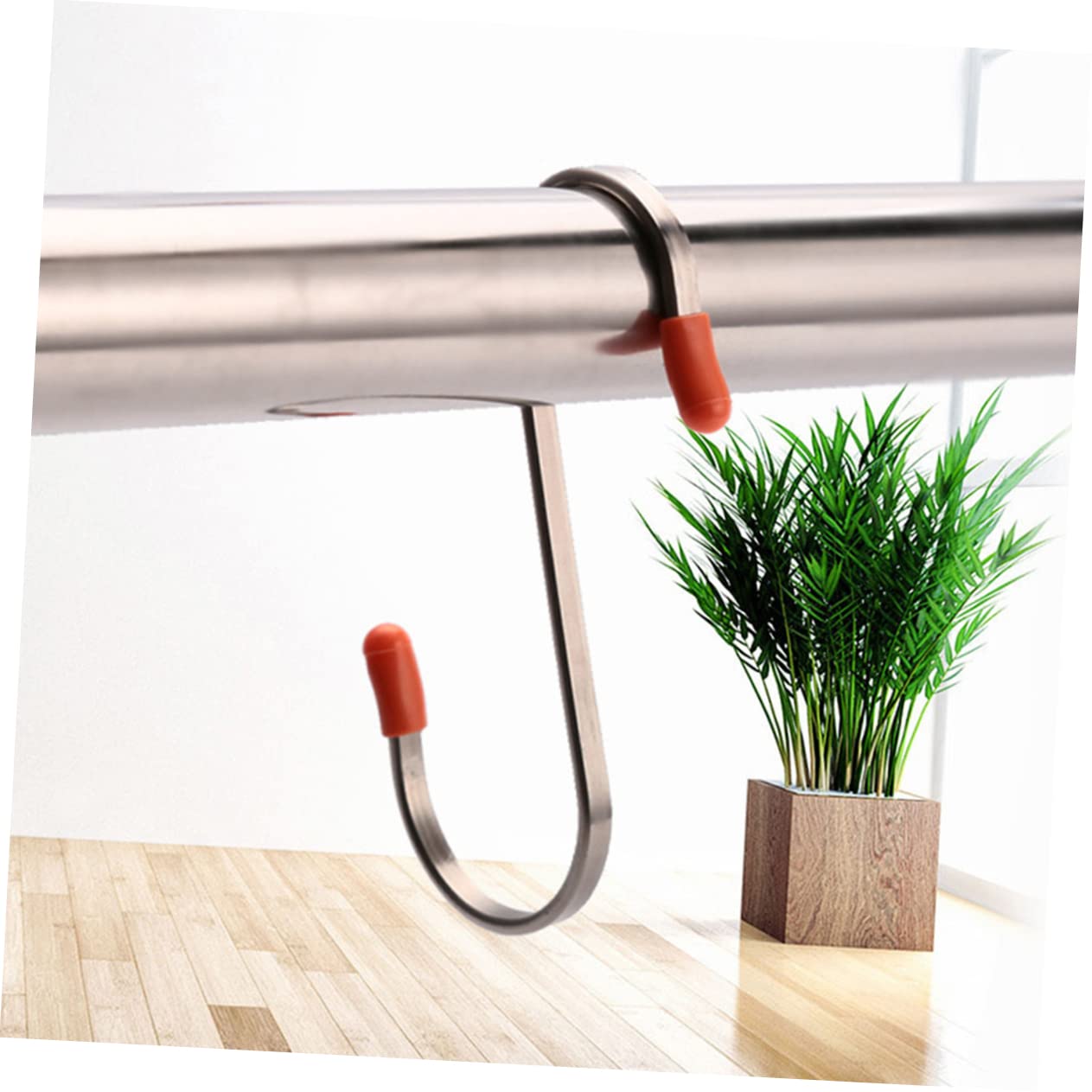 LYGXWJFC 10 Ganchos de Acero Inoxidable para Toallas, Ganchos Resistentes para Esferas Navide?as, Ganchos Planos en Forma de S, Ganchos de Metal para Toallas, Ganchos en Forma de S, Ganchos de Metal