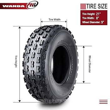 Amazon.com: WANDA One Sport ATV Tire 21X8-9 21x8x9 P356 GNCC
