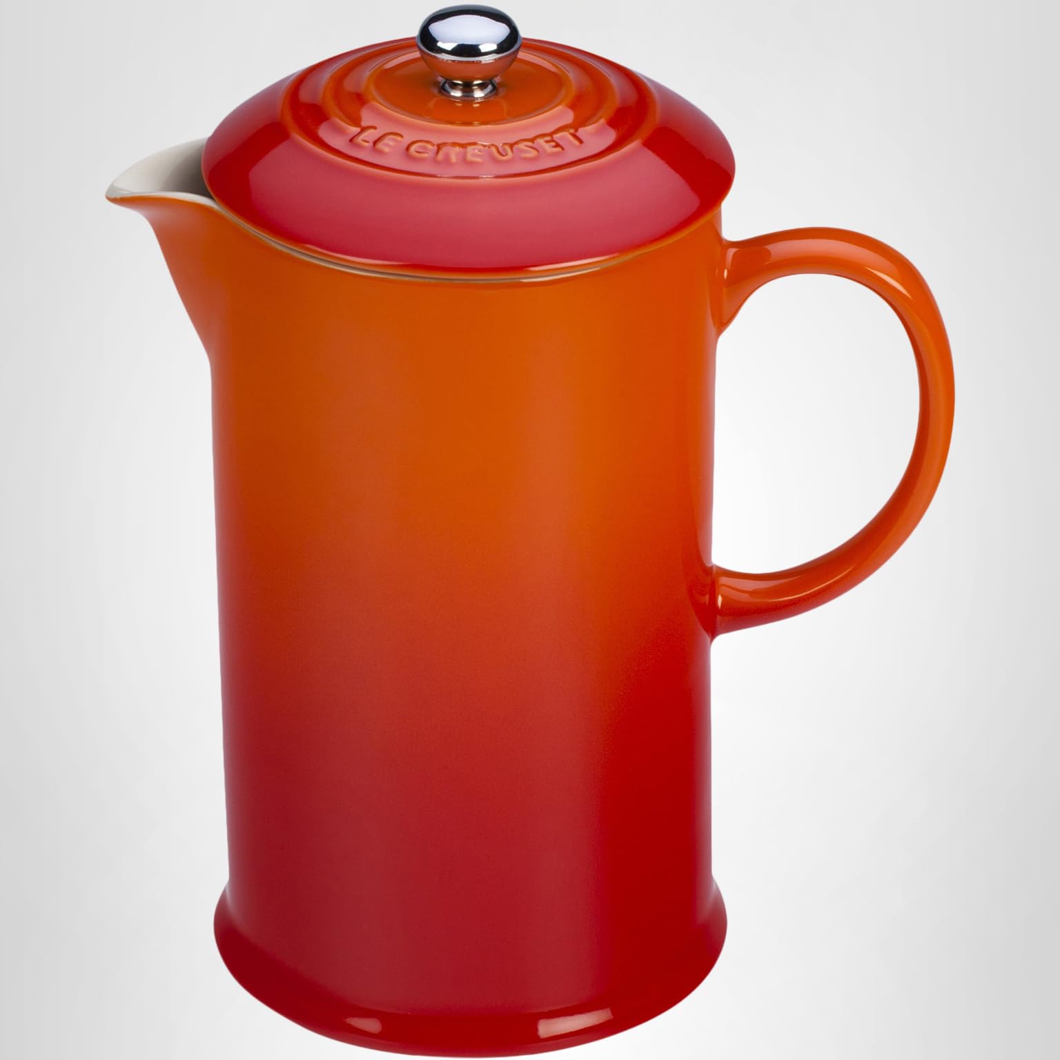 Amazon.com: Le Creuset Stoneware French Press, 34 oz., Flame: Home