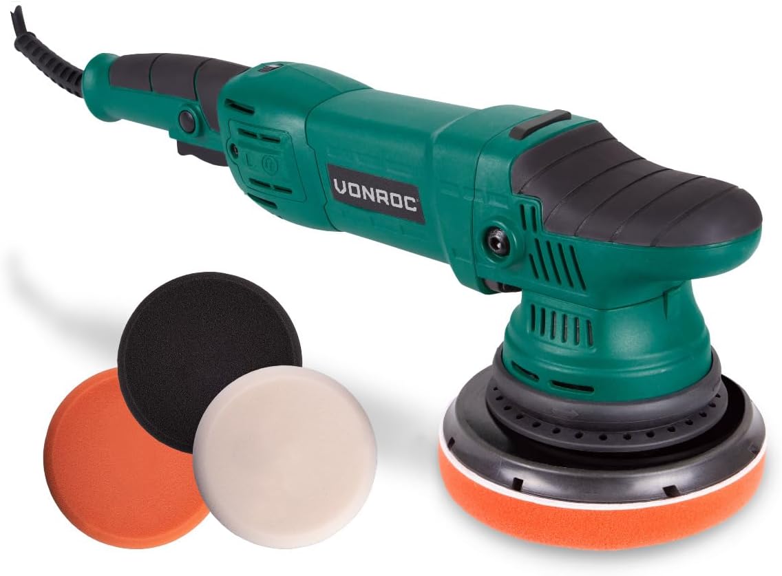 Polisseuse Excentrique Sans Fil 125 Mm - Kit Avec 2 Batteries - Vitesse Variable - Neuf
