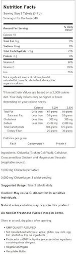Miniatura 2 de Chlorella 1000 miligramos 120 tabletas