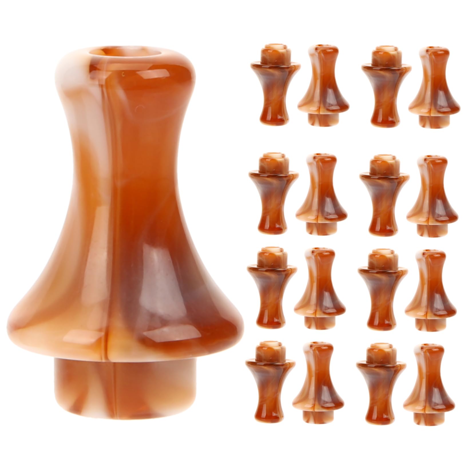 BESTonZON Mouthpiece Set 16 Cucurbit Flute Parts Breath Aid for Players Musicians