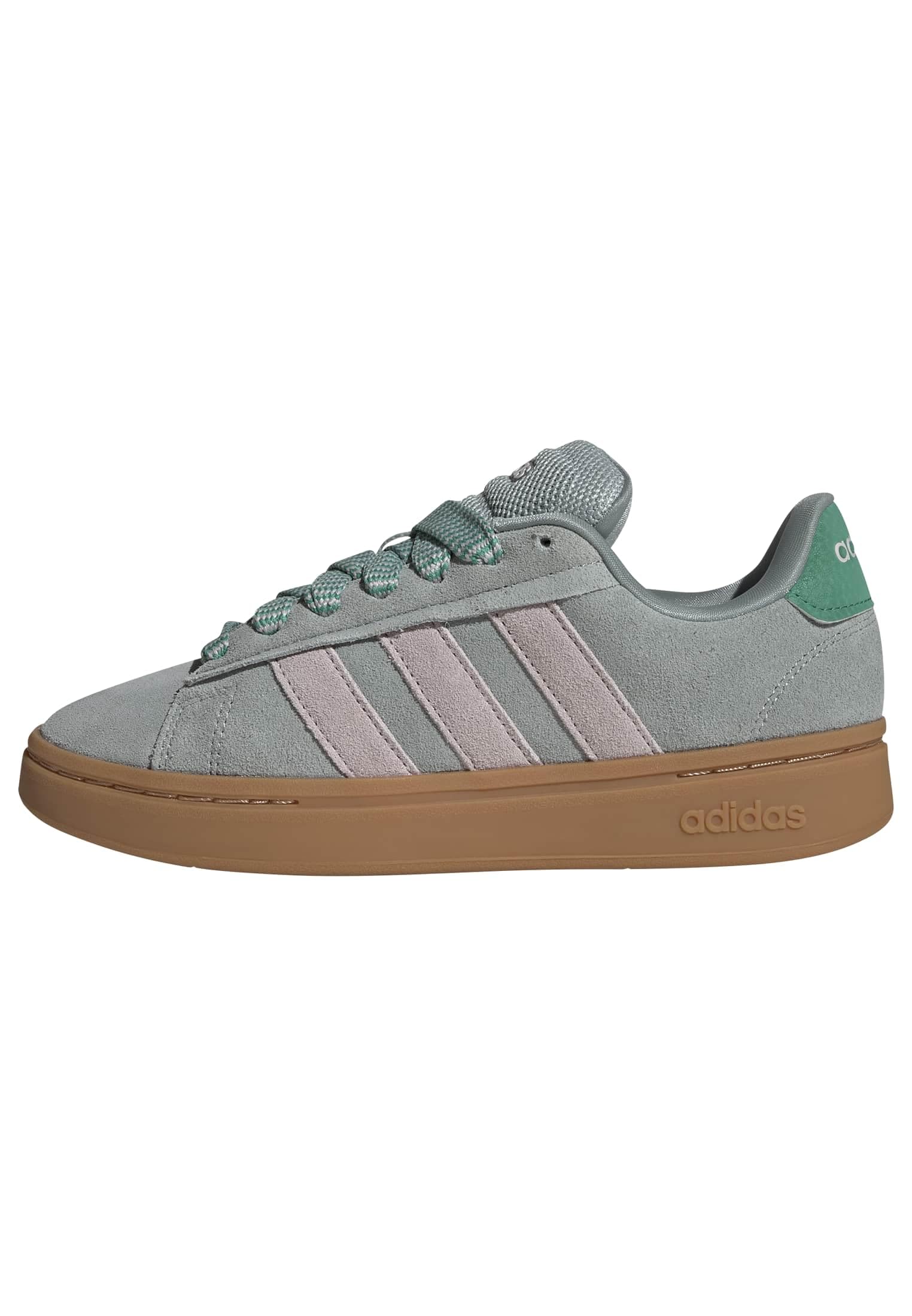 adidas Women's Grand Court Alpha 00S Shoes, Wonder Sage/ice purple/GUM10, 9 UK