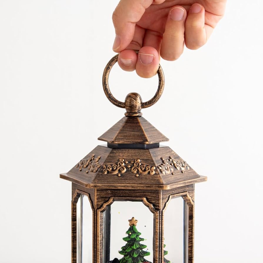 Amazon.co.jp: 南貿易 クリスマス スノーイングライトランタン