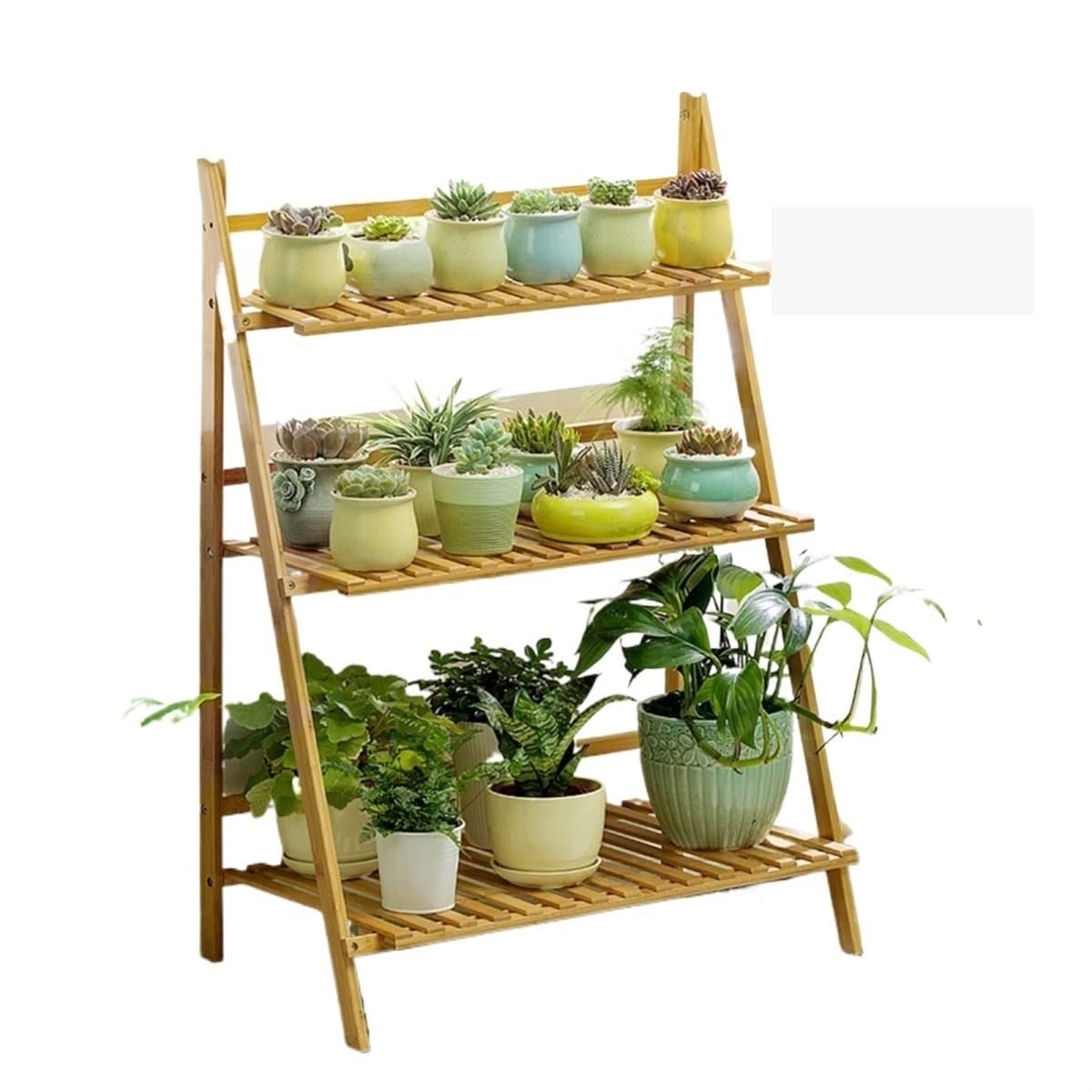 Étagère de fleurs peu encombrante pour créer un jardin d'hiver de salon