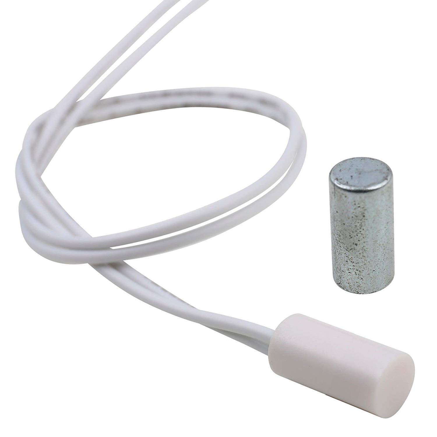 UHPPOTE Detector de Contacto de Interruptor de Sensor de Puerta de Ventana con Cable magnético Oculto montado (Paquete de 20)