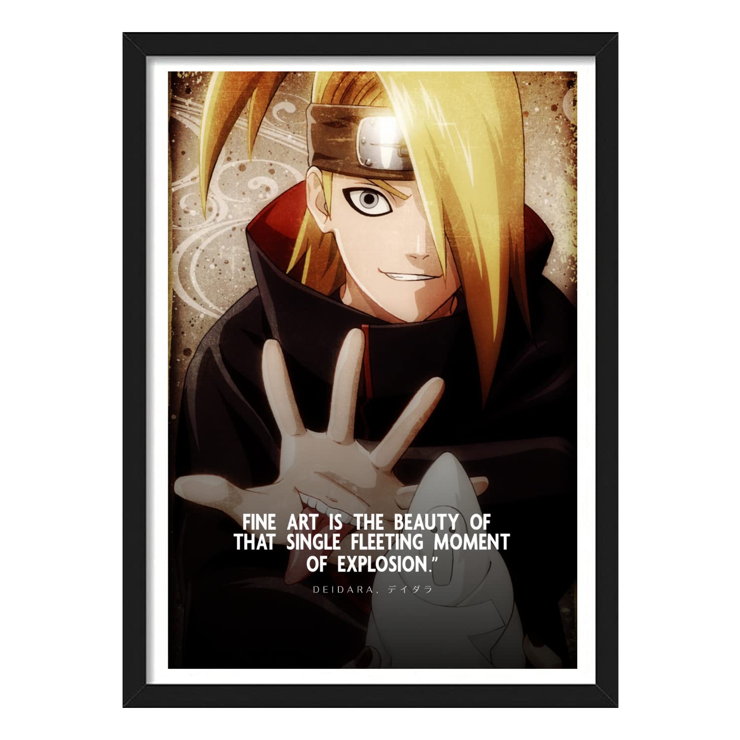Naruto Shippuden Framed Poster - Minato Namikaze Art -16