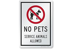 14 x 10 inch No Pets Allowed Sign for Your Protection