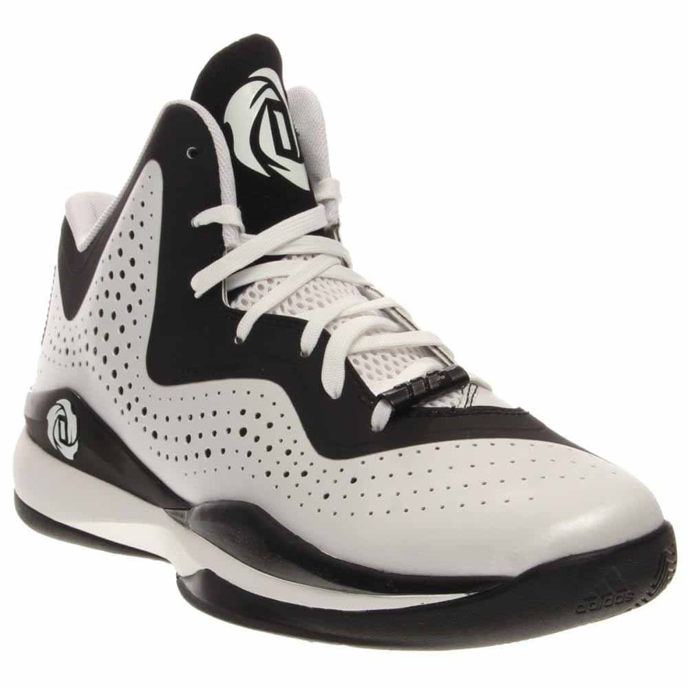 Adidas D Rose 773 III Mens Basketball Shoe 10 White-Black