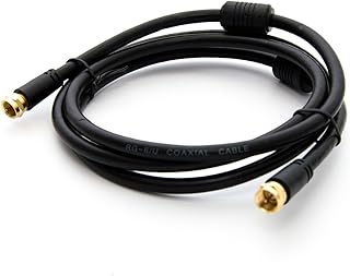 PremiumX 1,5 m Basic-LINE SAT TV kabel antenowy F kabel koncentryczny z filtrem prądu płaszczowego HDTV 4K - czarny