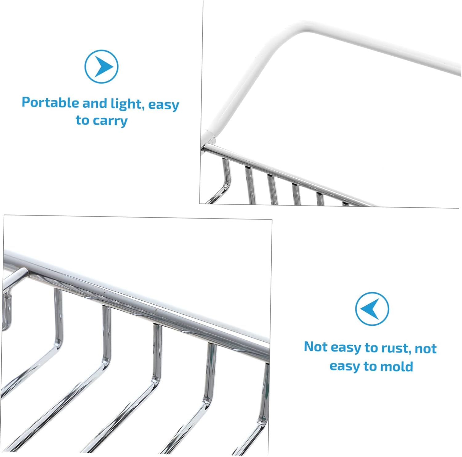 BESTOYARD Extendable Stainless Steel Bathtub Tray Over Tub Organizer for Books Wine and Devices - Design for Relaxing Bath Versatile Bathroom Shelf