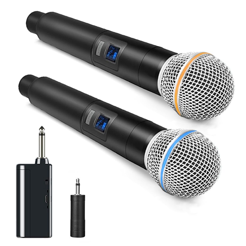 Professional-Grade Handheld Wireless Microphone System with Rechargeable Receiver & 3.5mm Output