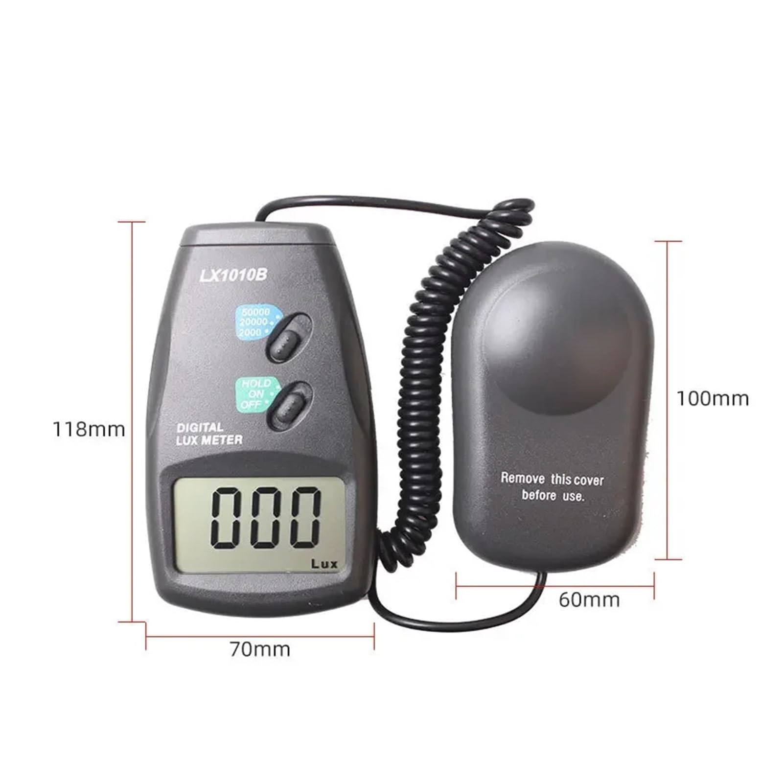 Luxmetro digitale portatile Lx-1010b Strumento fotometrico ad alta precisione for applicazioni di illuminazione Multifunzione
