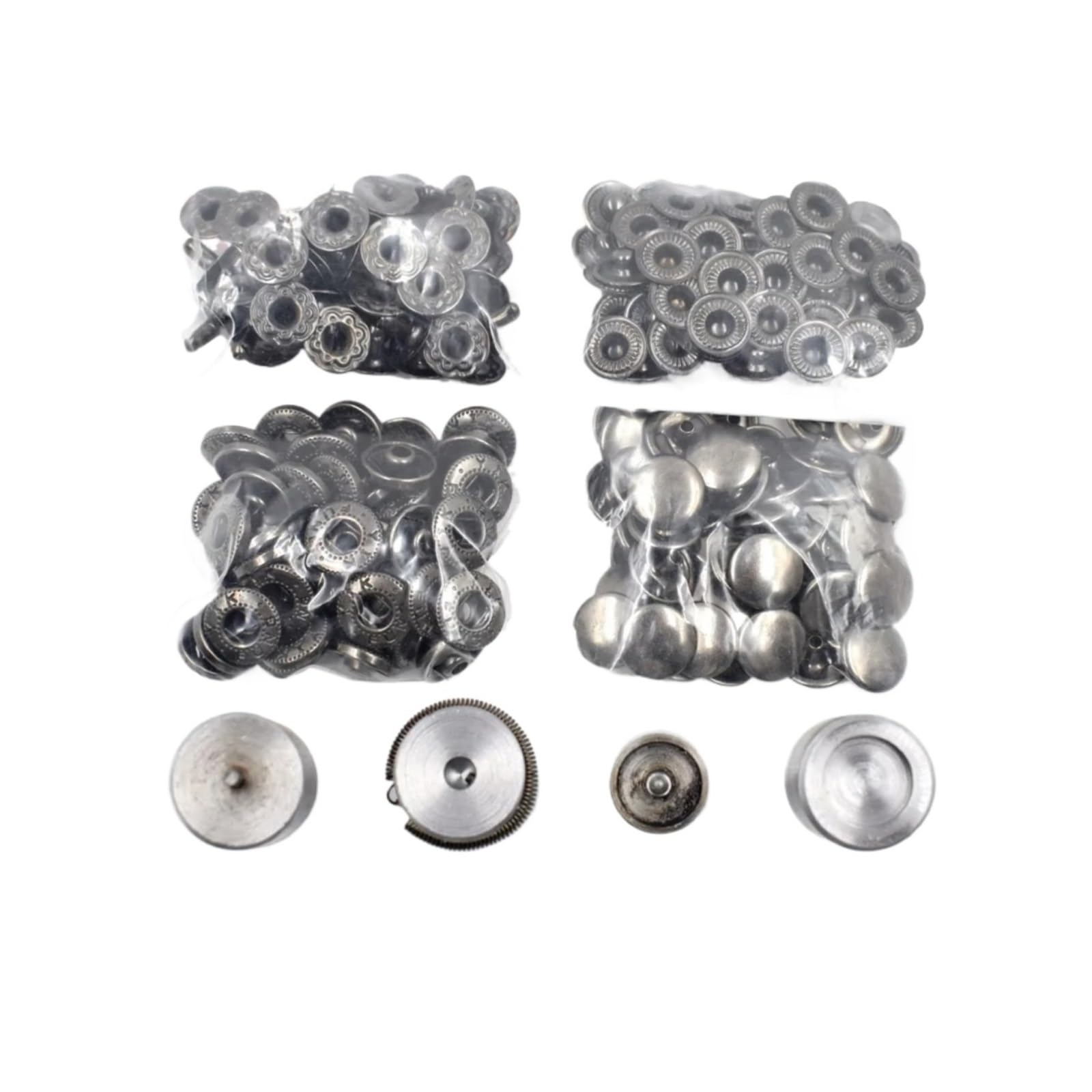 Snap Fasteners Botón Die Kit de herramientas a presión metal 10/12/12,5 mm, 1 juego