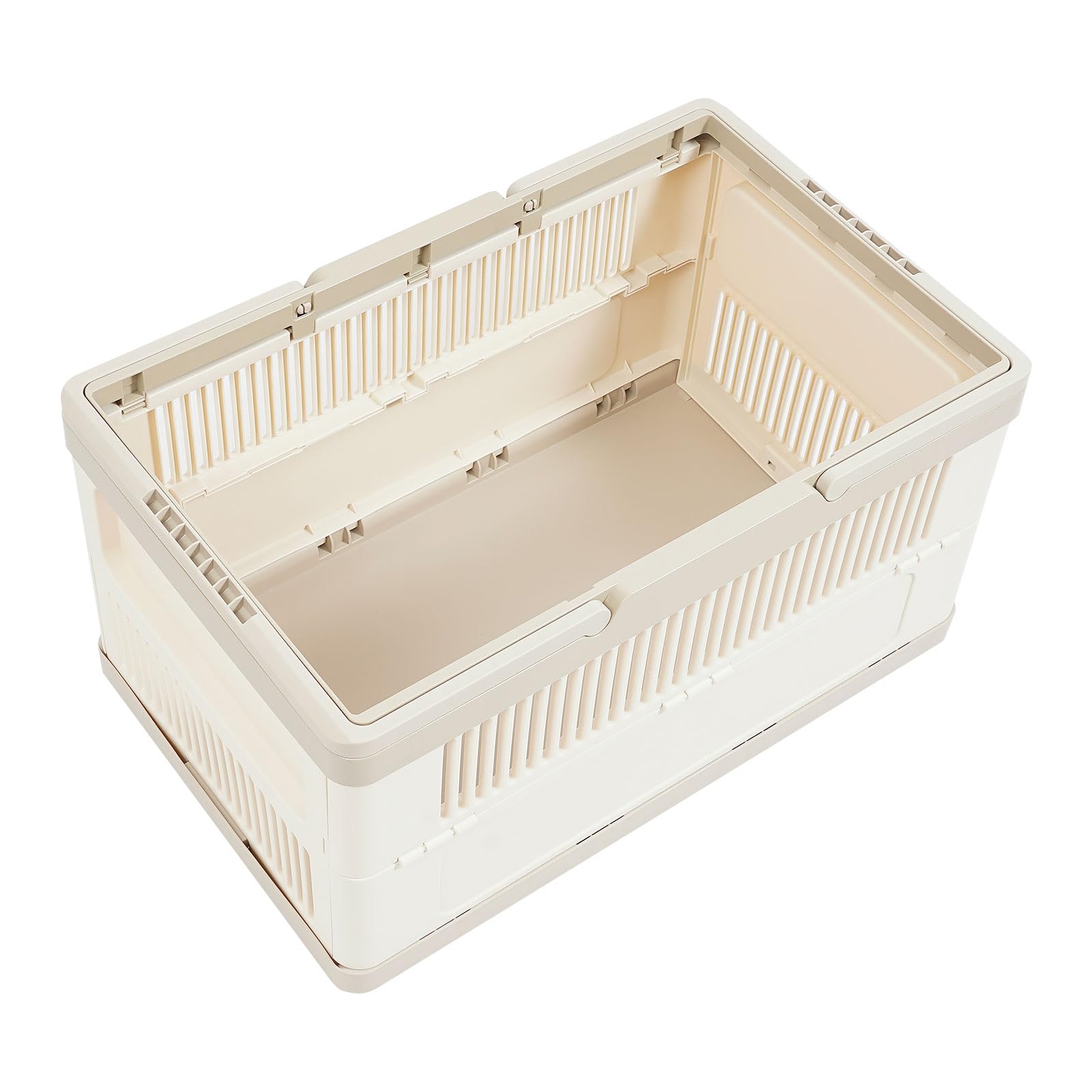 Faltbarer Wäschekorb HIPS PP Stapelbarer Aufbewahrungsbehälter Tragbar für Zuhause Büro 64x40x33.5cm