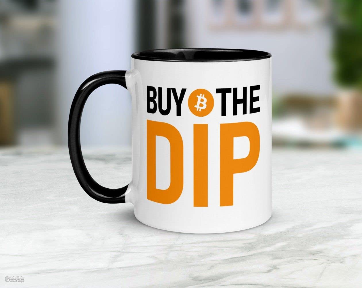 Bitcoin Buy the Dip Mug/Bitcoin Mug/BTC Mug/Crypto Mug/Bitcoin Coffee Mug