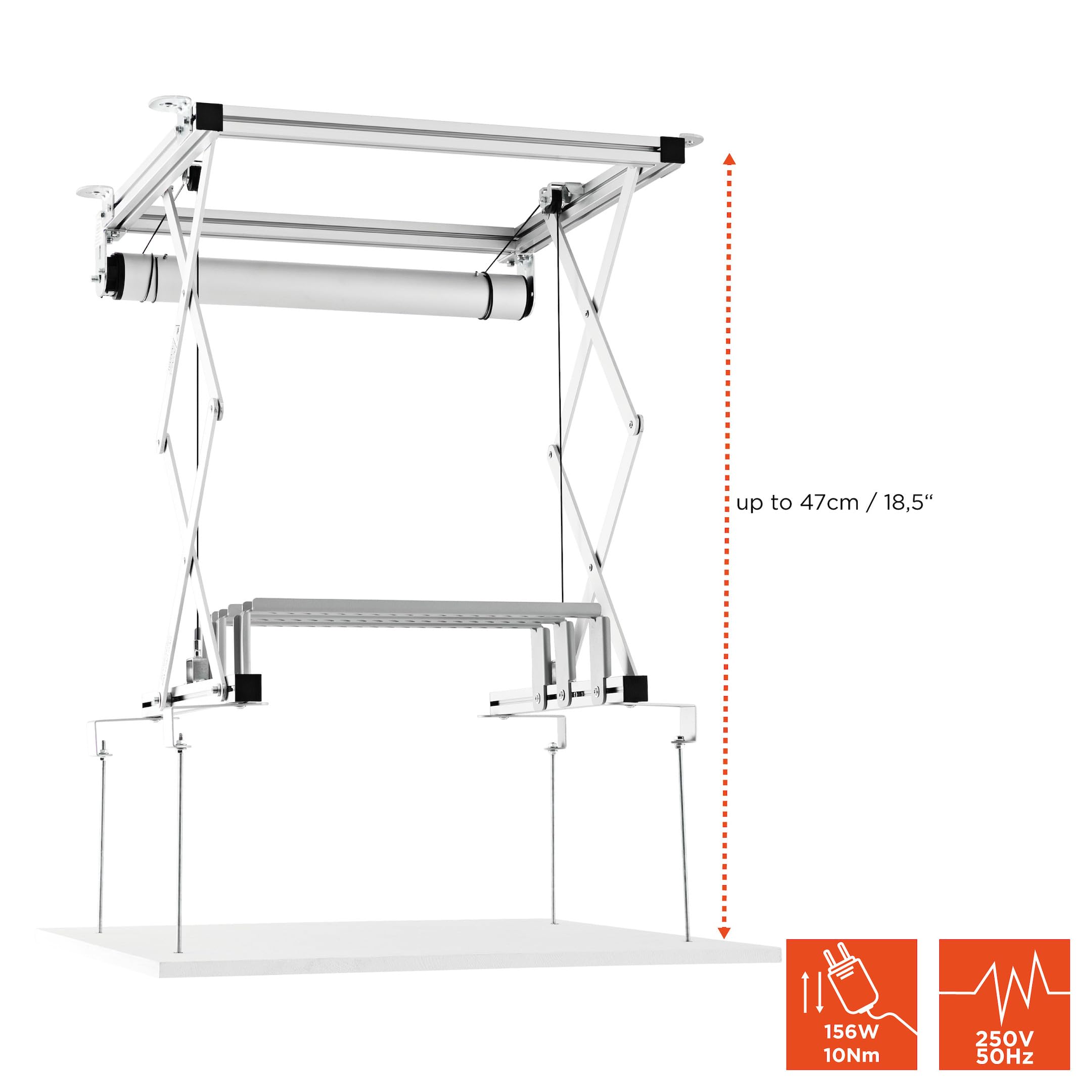celexon Soporte motorizado para projectores PL300-47 cm Profundidad de Montaje - hasta 15 kg