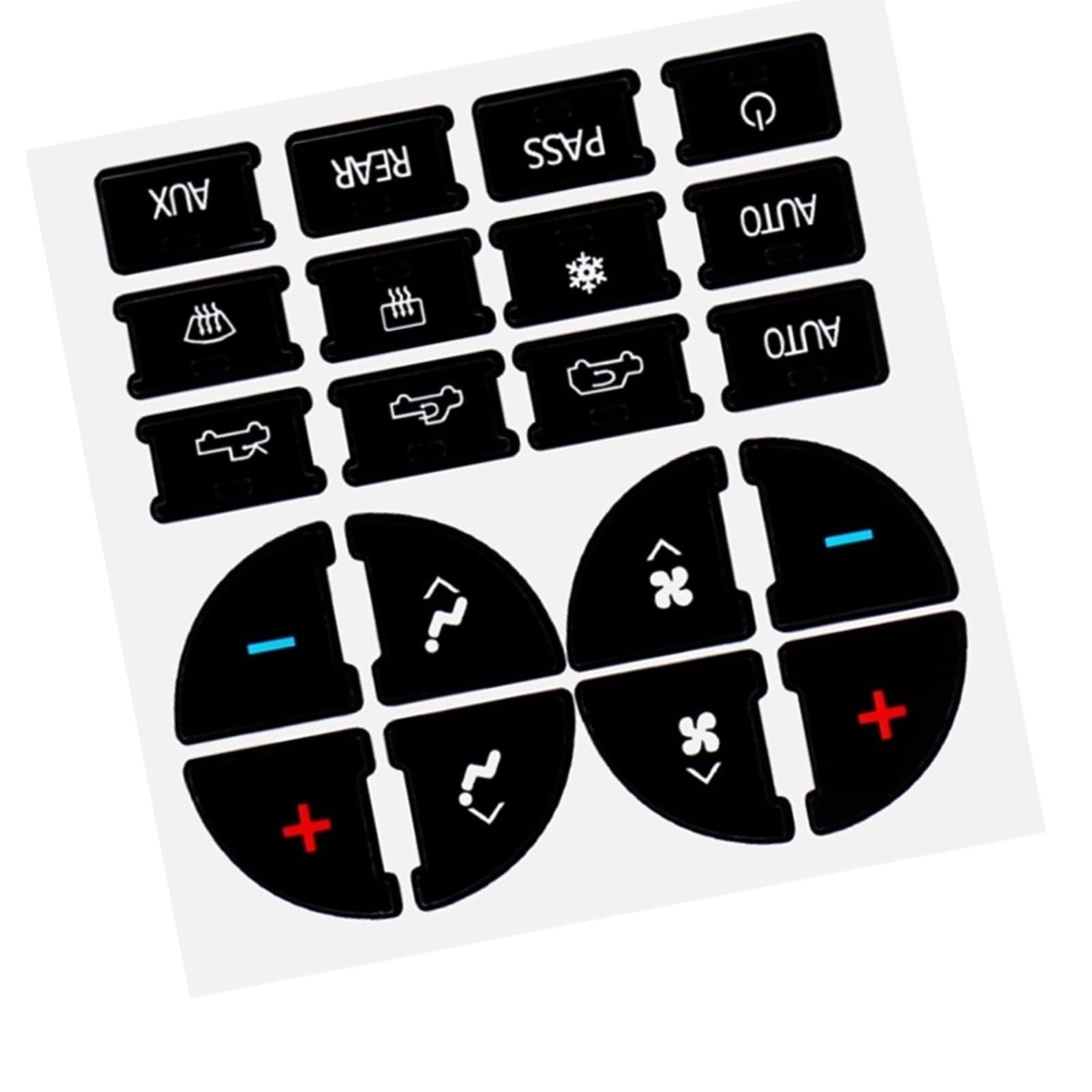 Switch Button Repair Stickers Compatible with GMC for Yukon for Yukon XL SLE SLT for Denali 2007-2014 Car Button Switch On Off Sticker Decal Accessories