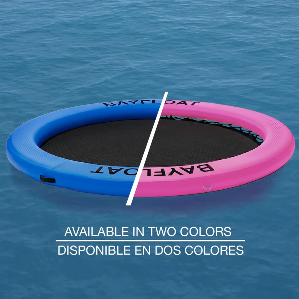 Ibiza 240 - Anillo Hinchable 3 o 5 Personas, Doble-Capa Dura, Anti-Medusas, Plataforma Flotante, Flotador Hinchable (Rosa, Unión de Cuerda)