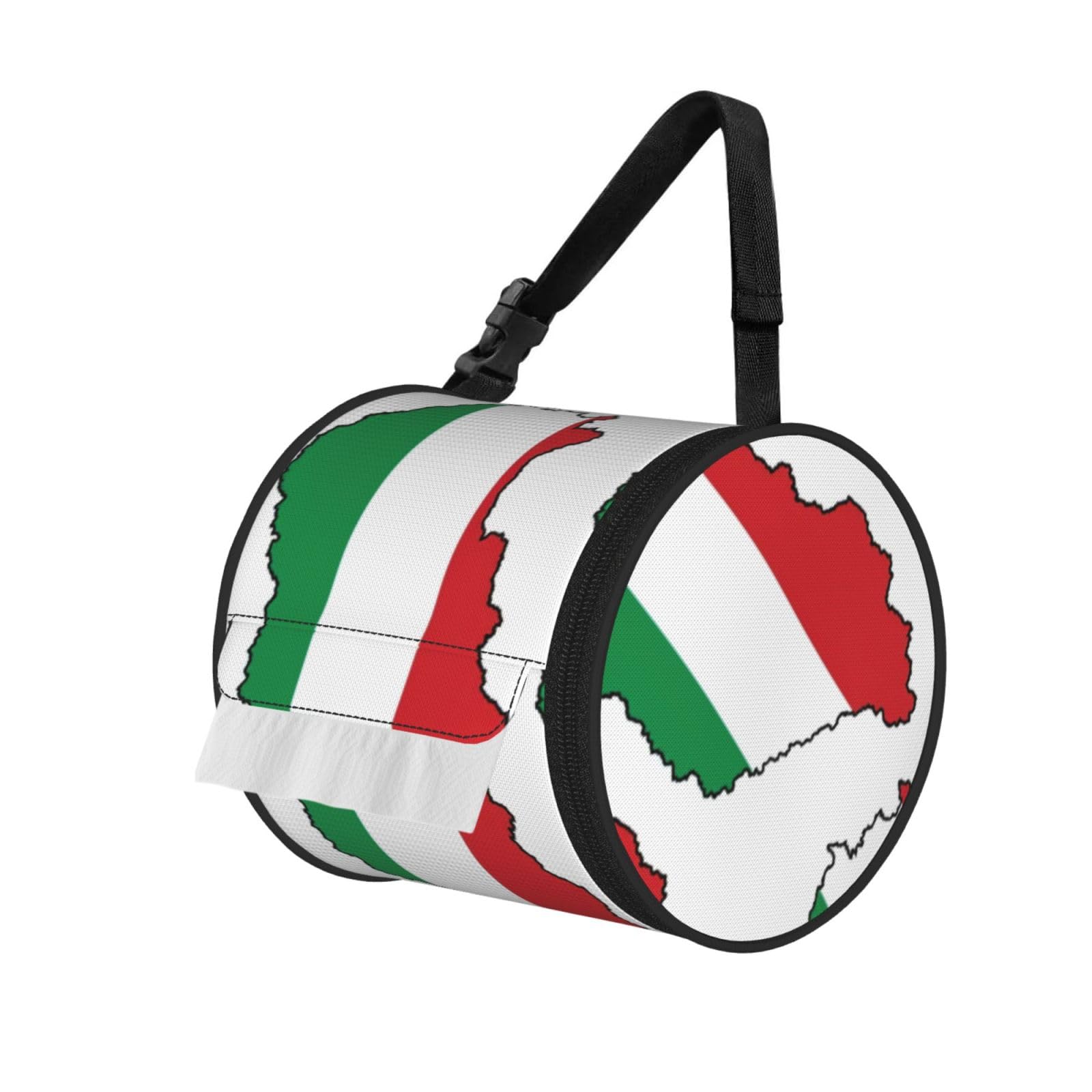 Hungary Flag Map Print Fashion Tissues Organizer Box, Hanging Tissue Holder For Purse Coins For Car Office Daily Outing