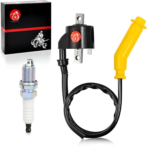 MOTO1988 Bobina de encendido y bujía para Honda Foreman 500 2005-2011 TRX 500 FE FM FPM FPE OEM 30500-HP0-A71
