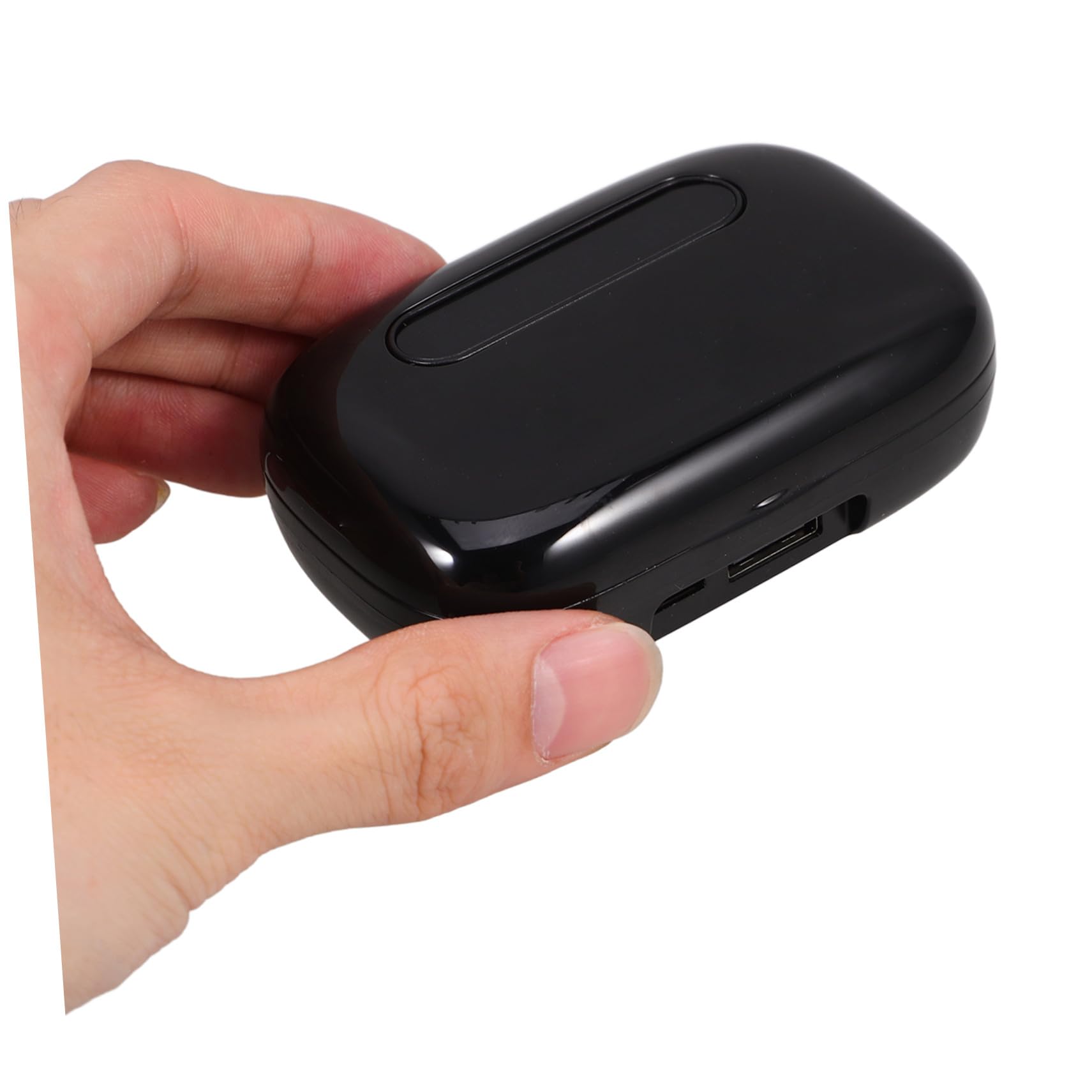 Auriculares Inalámbricos con Pantalla Digital para Deporte, Diseño Ergonómico, Resistencia al Agua Ipx7, Reducción de Ruido y Carga Portátil, Auriculares Estéreo Invisibles Negros