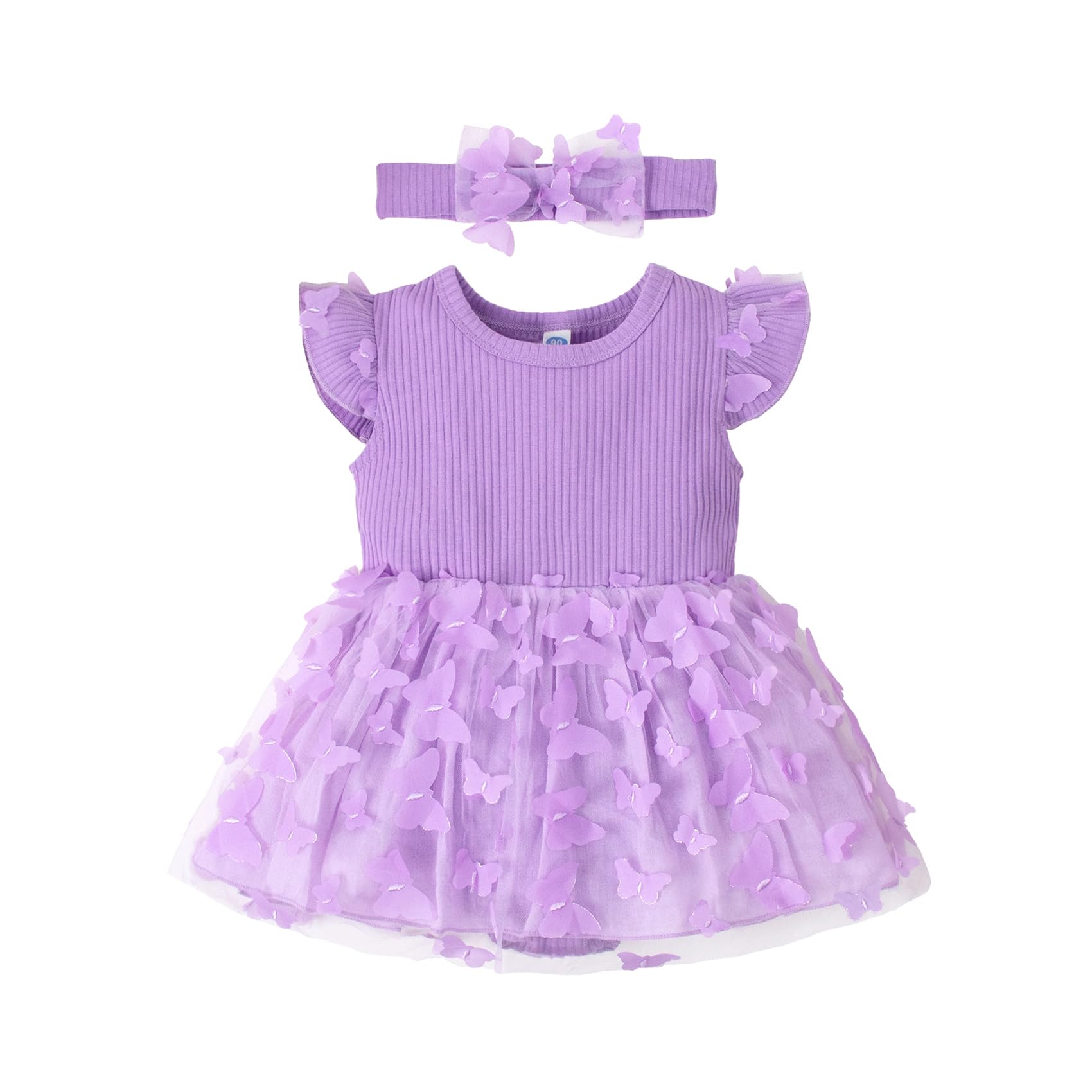 ZFZDRen 3-24M Infant Girl Bodysuit Dress Baby Romper Tutu Dresses Toddler Knit Tulle Skirt Birthday Holiday Outfits