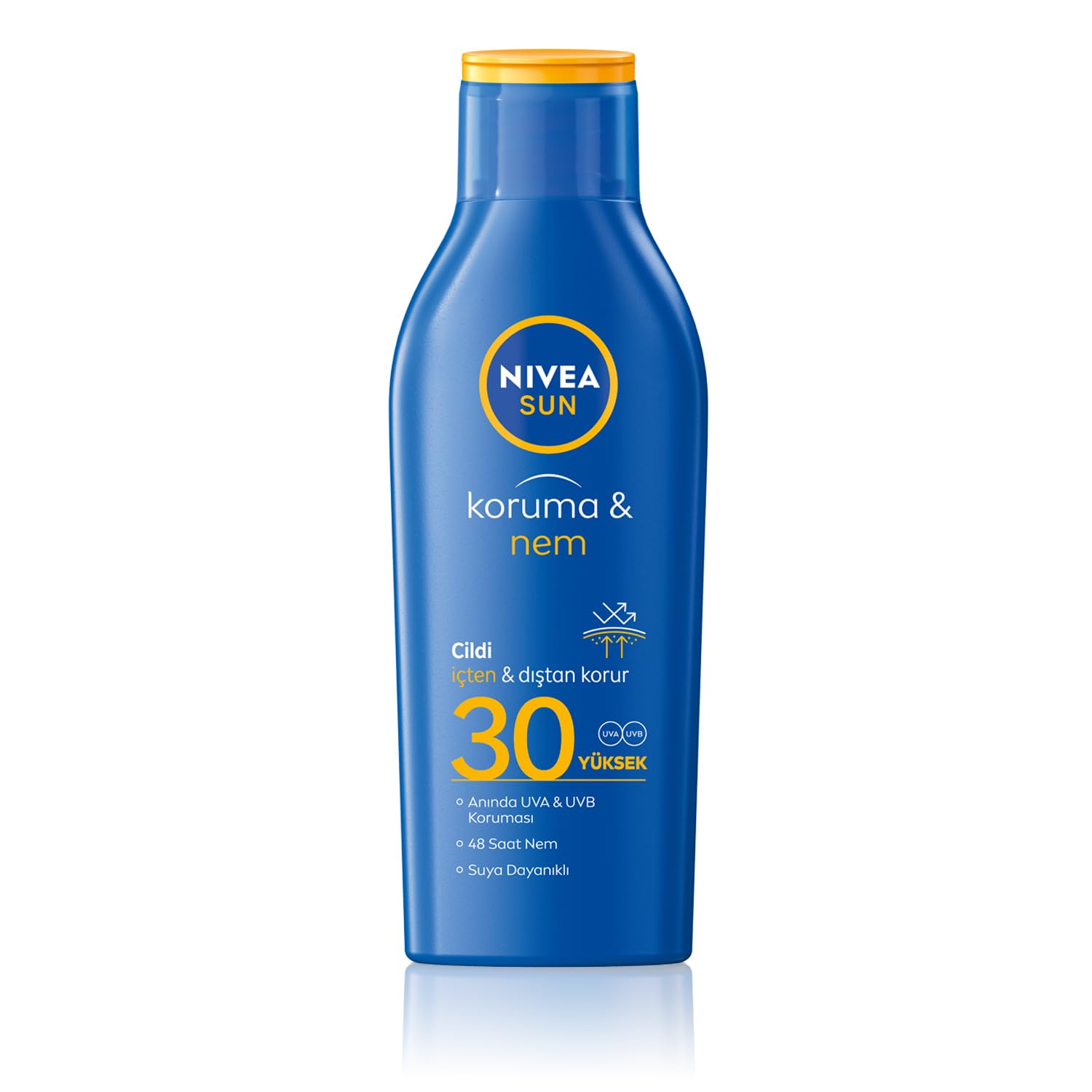 NIVEA SUN SPF30 Güneş Koruyucu Losyon 200ml, 48 Saat Nemlendirici, Suya Dayanıklı, Anında UV Koruması