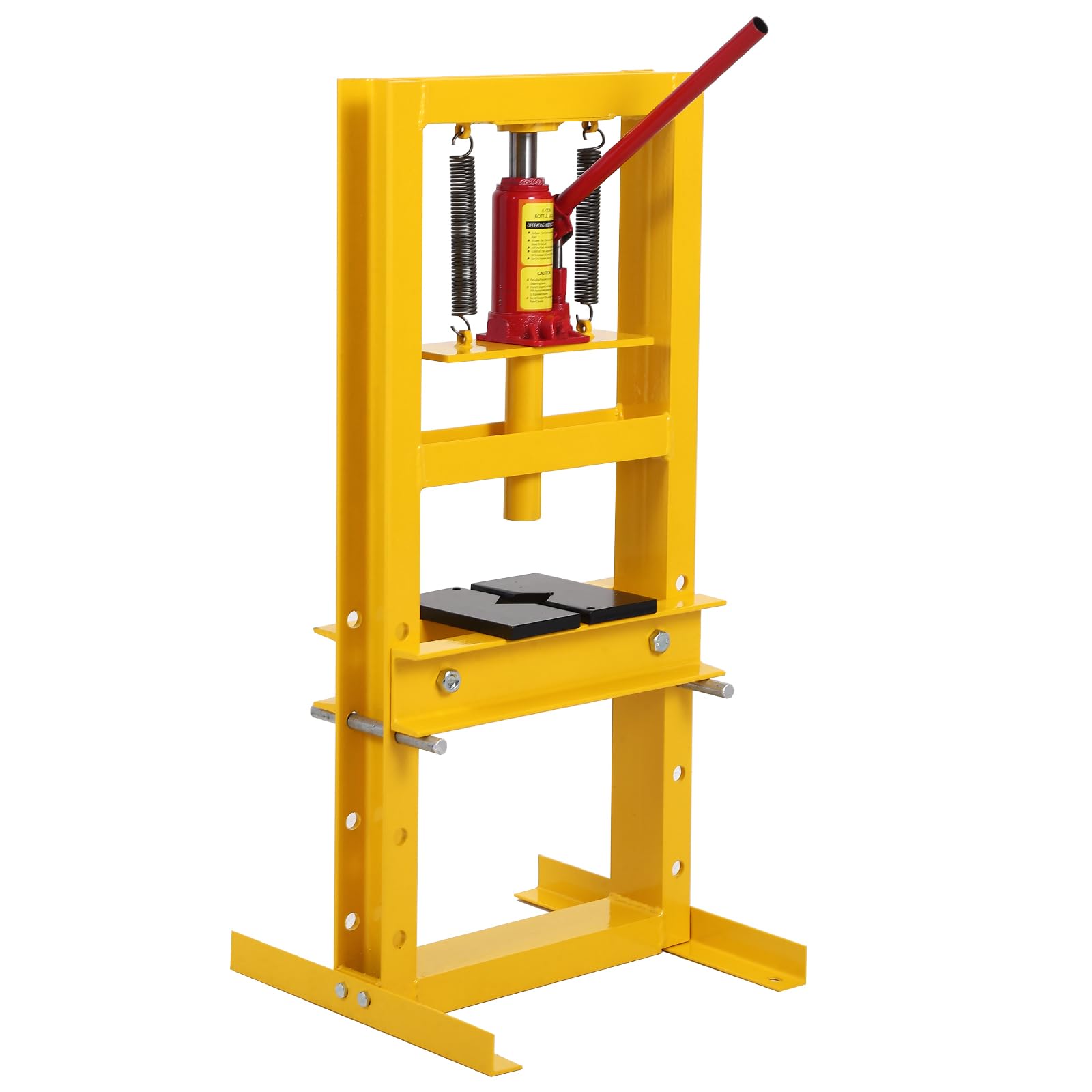 hydraulic shop press, 6 ton hydraulic press, h frame garage floor benchtop press adjustable shop press with plate for gears and bearings