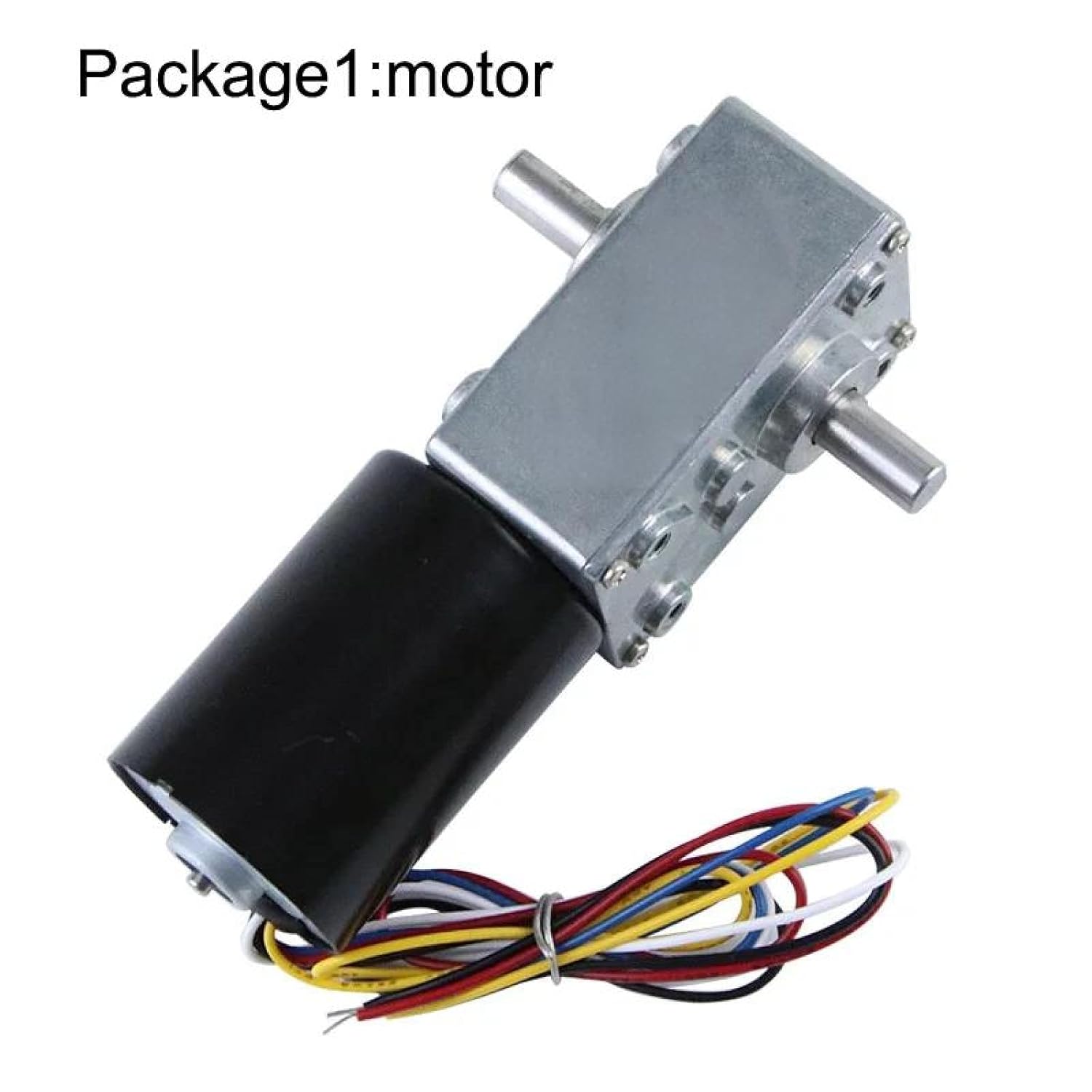 5840-3650 High Torque Brushless Worm Gear Motor, Black, Adjustable Speed with Mounting Bracket, Industrial Grade DC Motor for Demanding Applications (12v 14rpm 42kg.cm Package1)