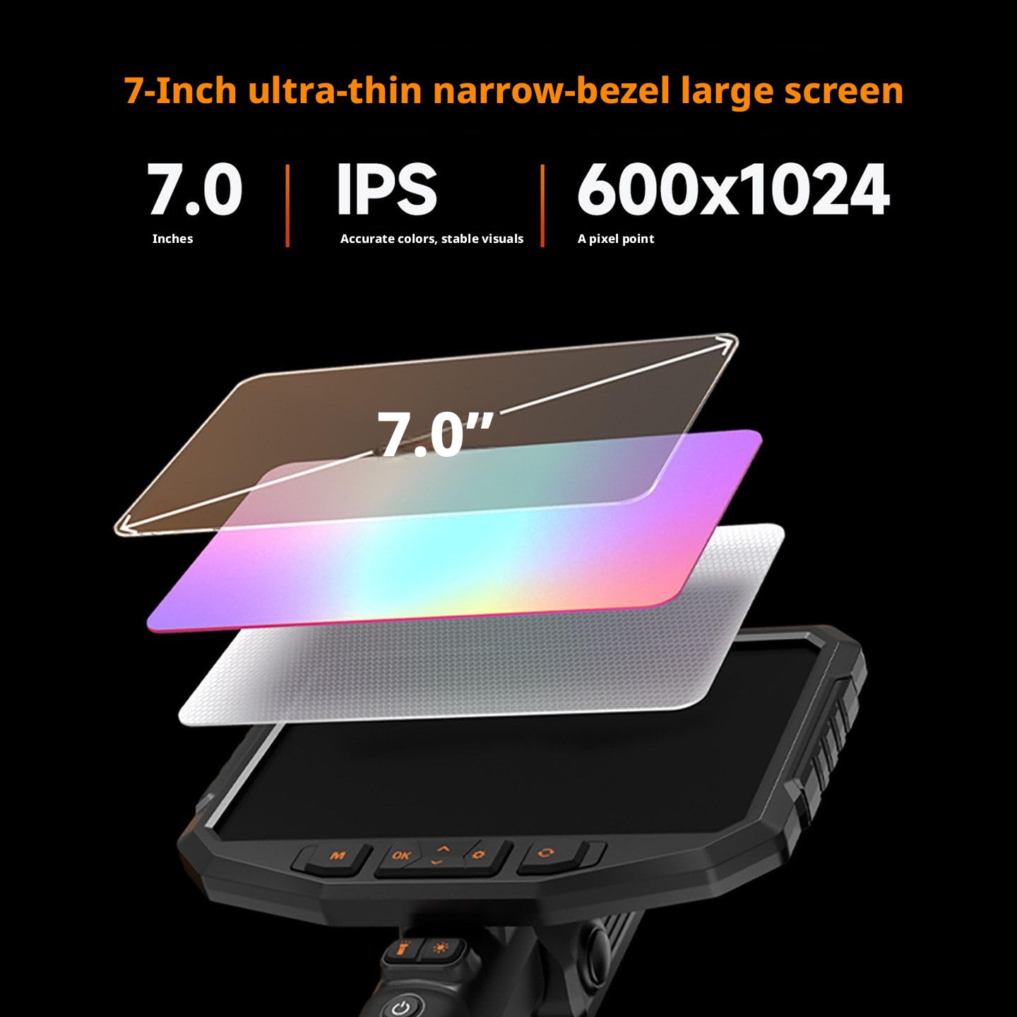 Borescope HJ-S70 Endoscope 5.5mm 5M Single Lens 1080P