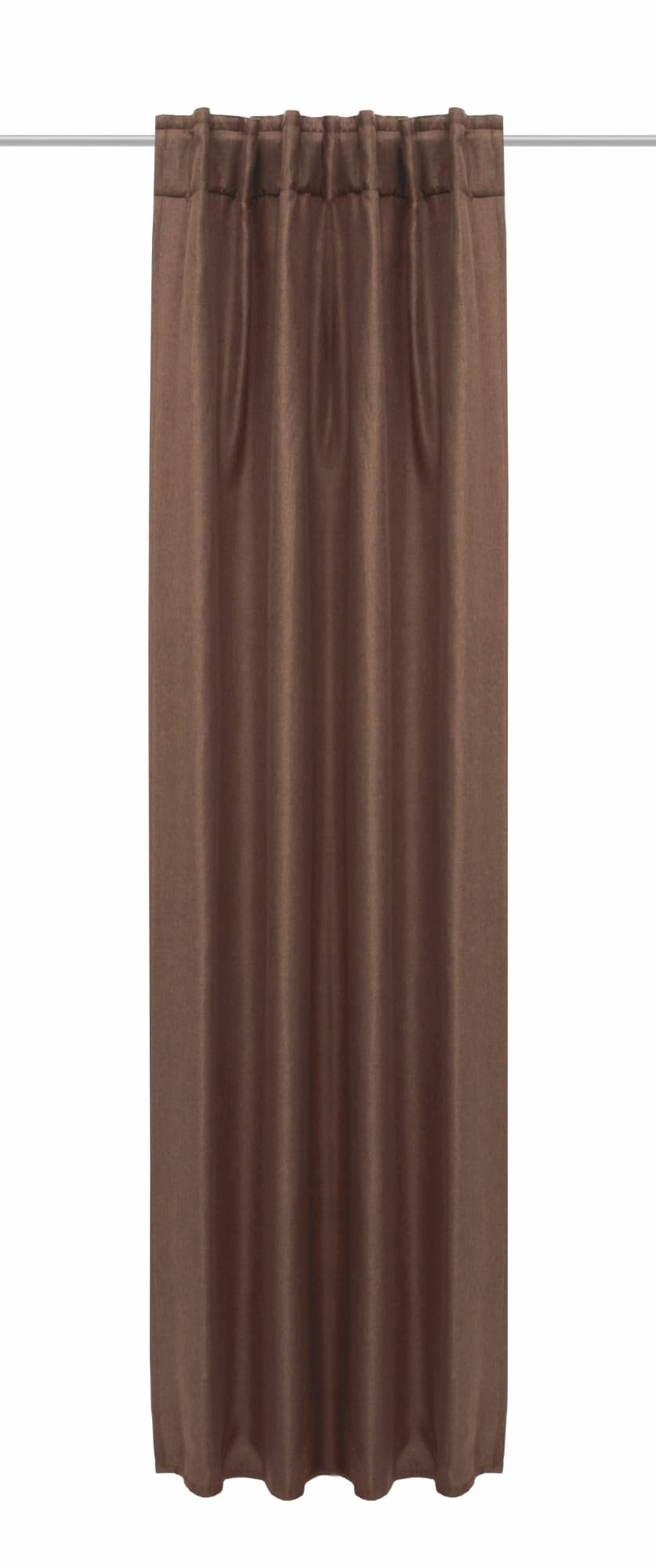 Rideaux marron dimout 135x245 cm prêt à poser avec passants