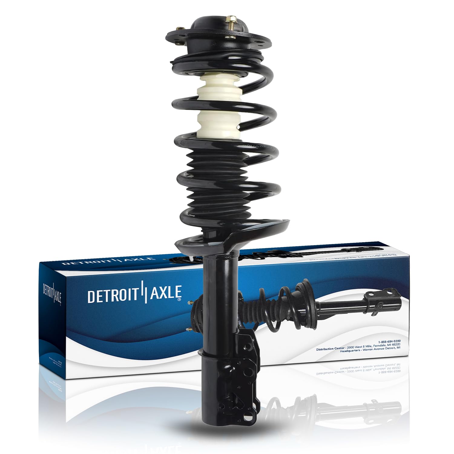 Photo 1 of Detroit Axle - Front Driver Side Strut w/Coil Spring Replacement for Chevy Malibu Pontiac G6 Saturn Aura - 172200