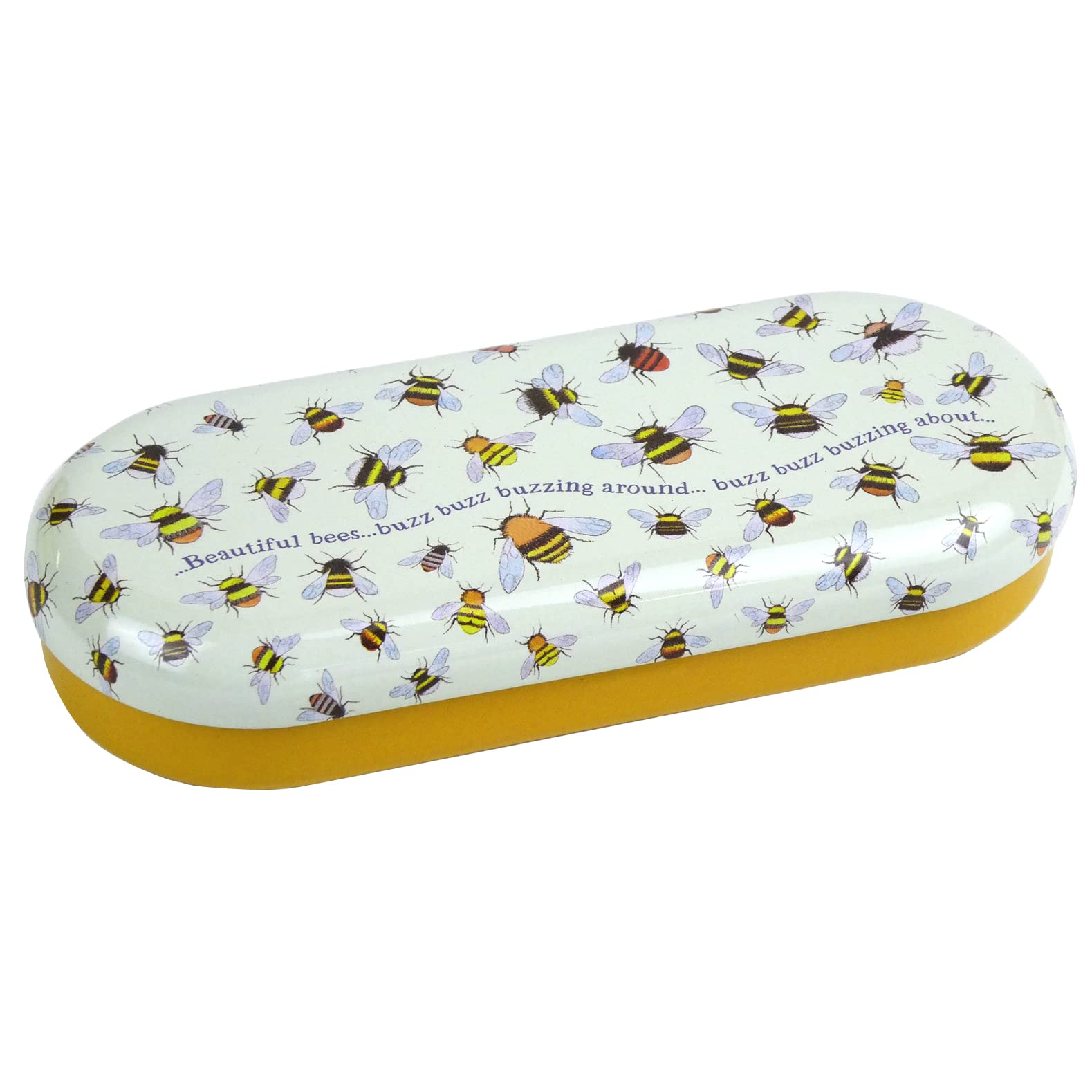 Emma Ball Buzzing Bees Metal Glasses Case by Eric Heyman