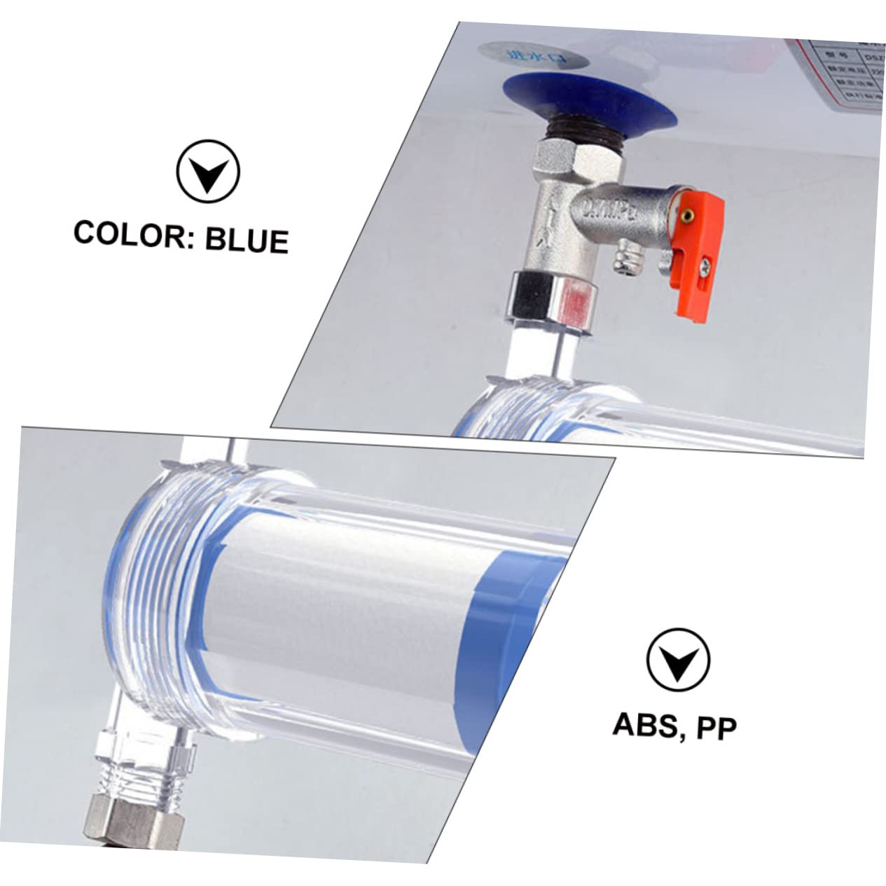 2 Pezzi Filtro Depuratore D'acqua Doccia Addolcente Depuratori In Filtri Purificatore Per Ugelli Doccia Macchina Per La Depurazione Dell'acqua Blue Addominali