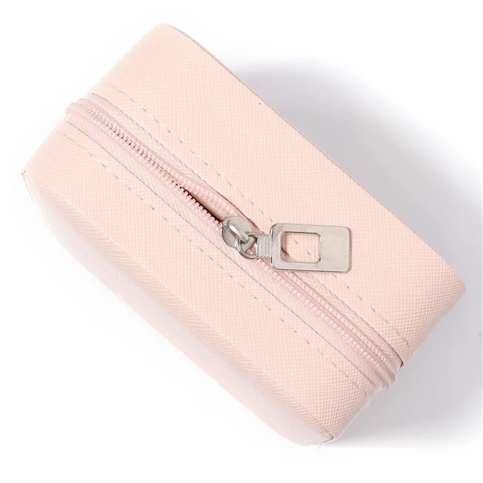Boite A Bijoux Mini boîte à Bijoux de Voyage Portable 1 pièce, boîte à Bijoux en Cuir, Bague, Collier, étui de Rangement, boîte Cadeau for Filles et Femmes pour Les Bijoux(Hop Pink)