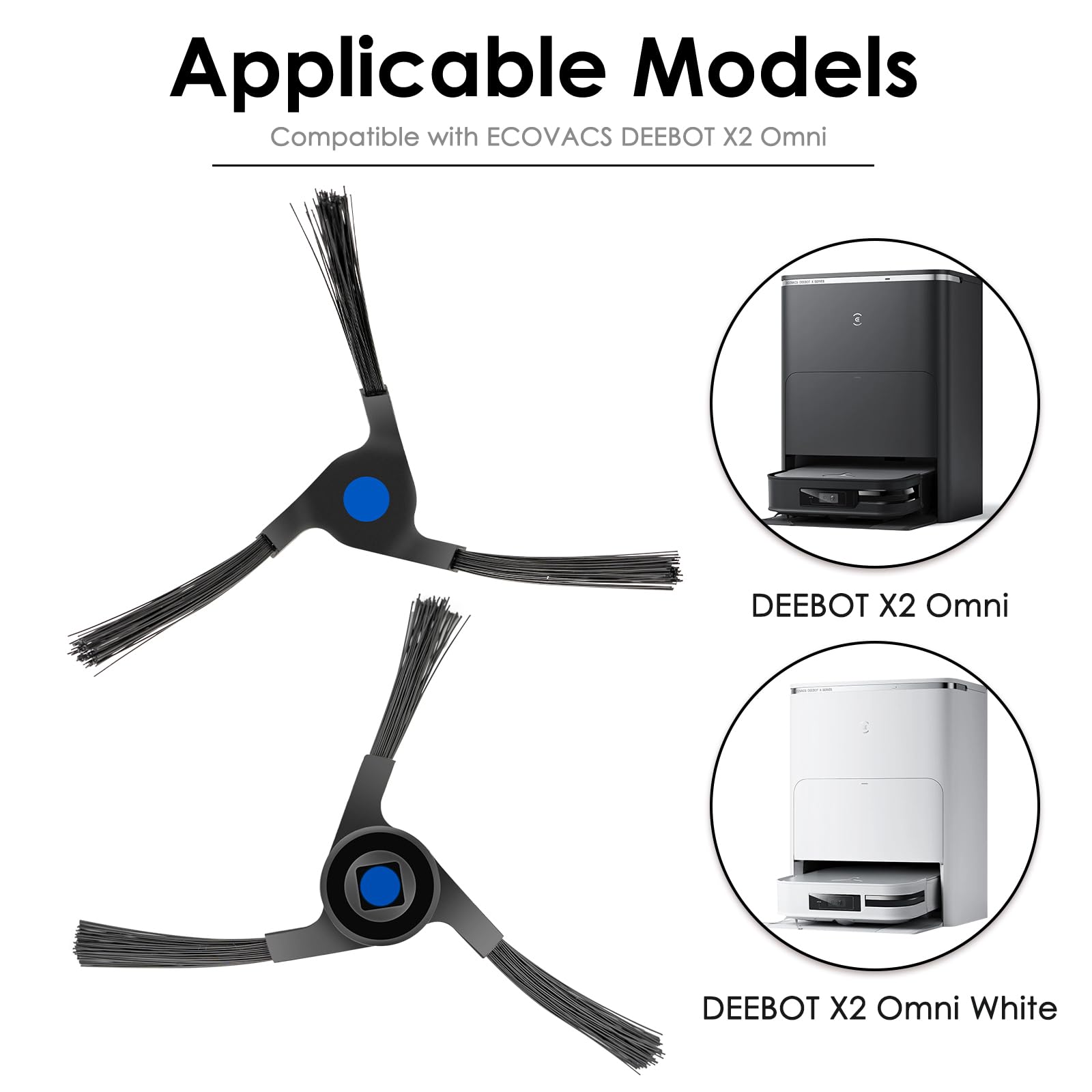 ECOVACS DEEBOT X2 OMNI 消耗品 Amazon.com: (3 Pieces) X2 Omni Roller Brushes Compatible with